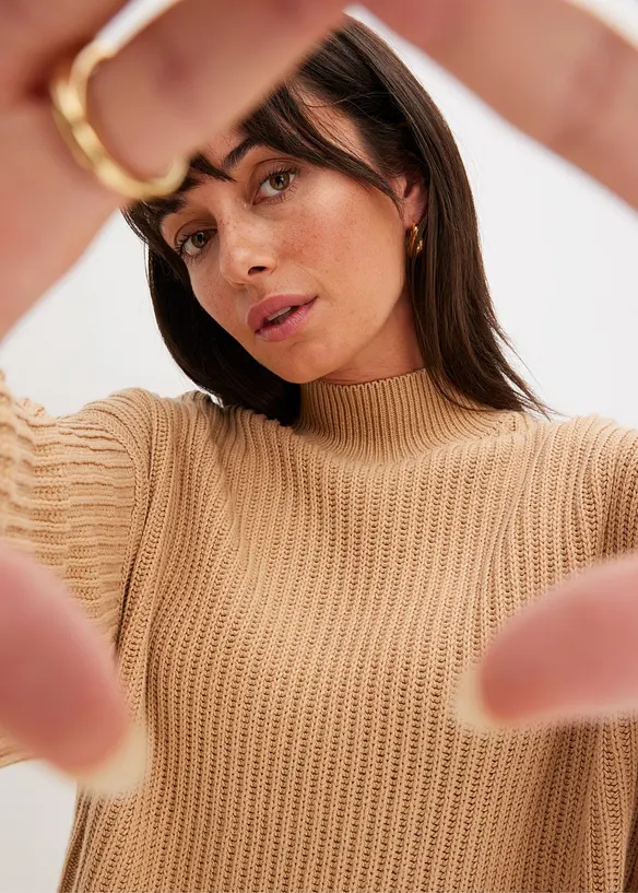 Pull oversize 100% coton, bonprix