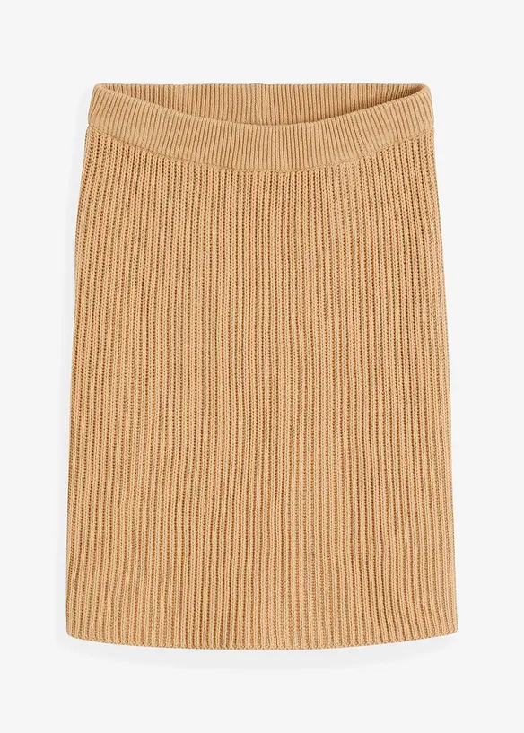 Jupe en maille 100% coton, bonprix