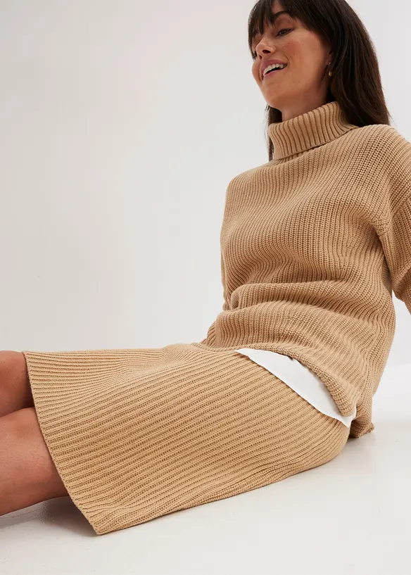 Jupe en maille 100% coton, bonprix