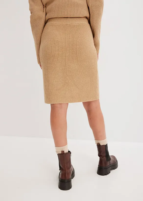 Jupe en maille 100% coton, bonprix