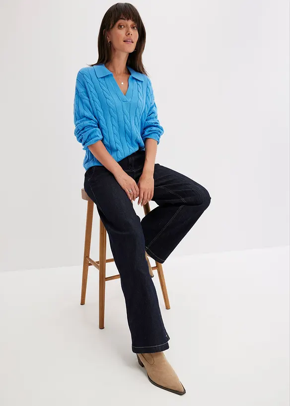 Pull oversize doux contenant du cachemire, bonprix