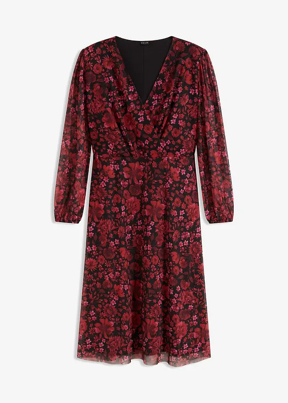 Robe en jersey et mesh, bonprix