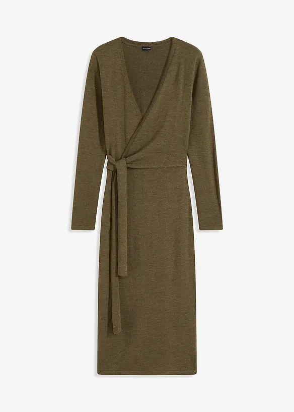 Robe midi en maille, bonprix