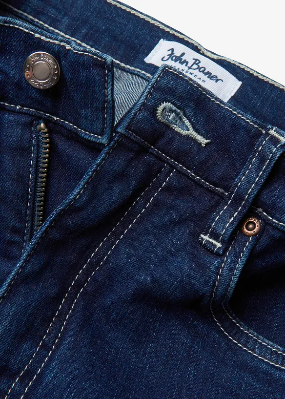 Jean large taille haute, coton, bonprix