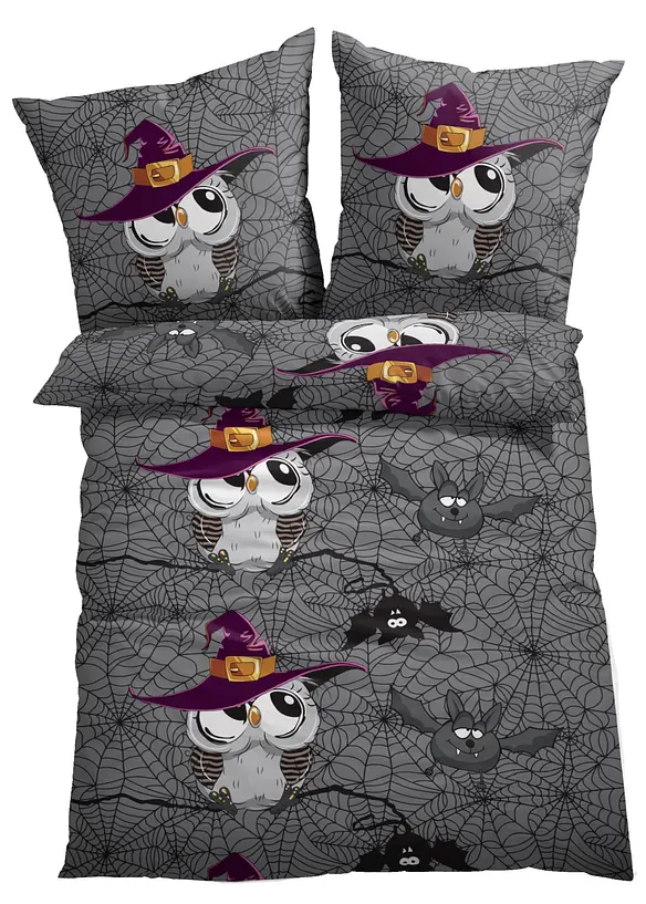 Parure de lit motif chouettes, bonprix