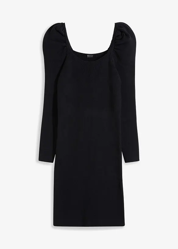 Robe en maille &agrave; d&eacute;collet&eacute; carr&eacute;, bonprix