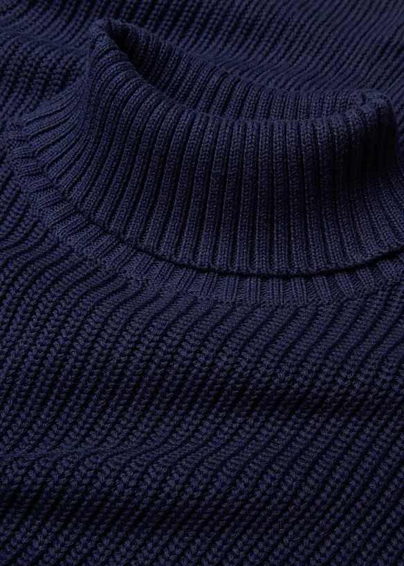 Pull col roulé 100% coton, bonprix