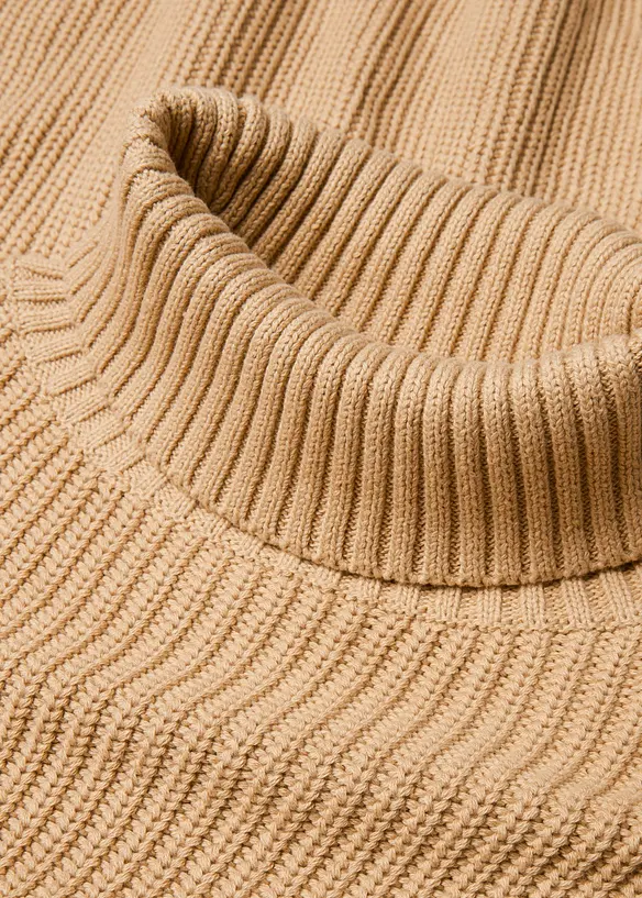 Pull col roulé 100% coton, bonprix