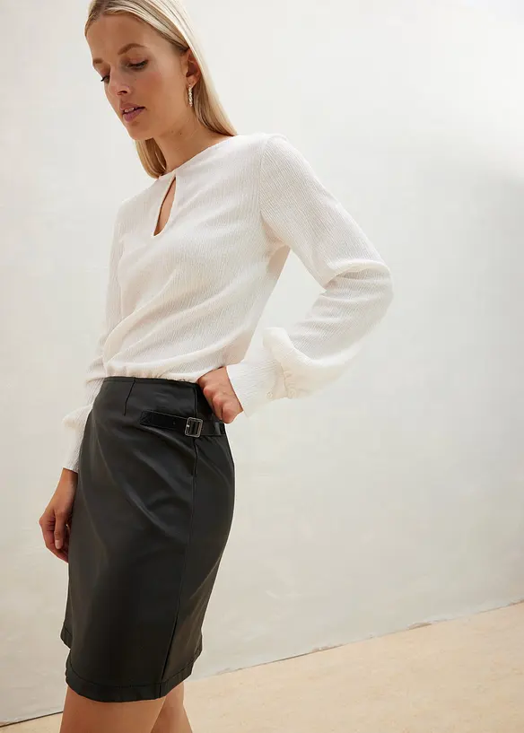 Mini-jupe avec boucles, bonprix