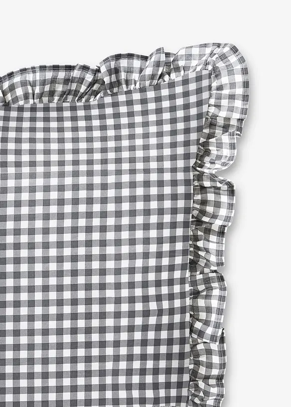 Parure de lit avec finitions volantées, bonprix