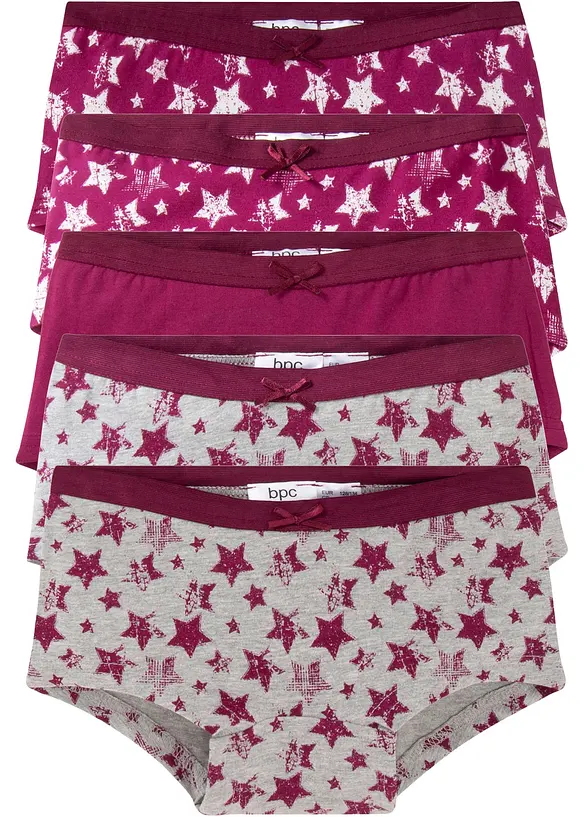 Lot de 5 culottes avec coton doux, bonprix