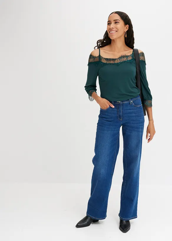 Haut &agrave; dentelle, bonprix