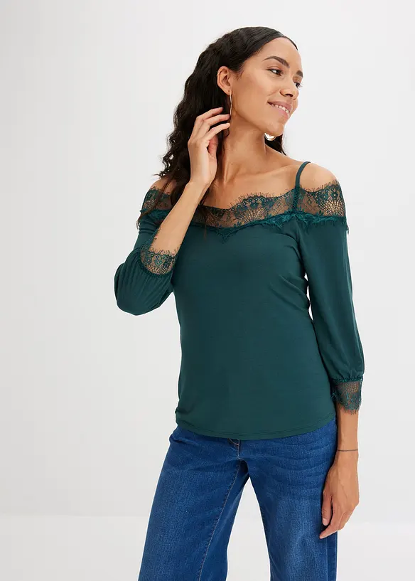 Haut &agrave; dentelle, bonprix