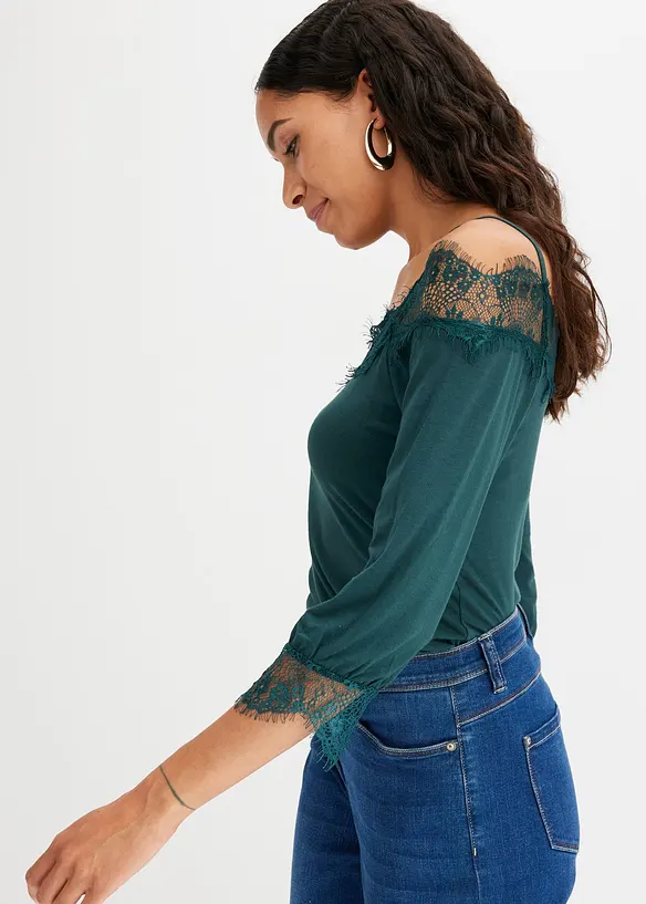 Haut &agrave; dentelle, bonprix