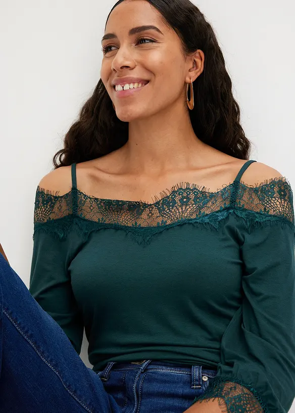 Haut &agrave; dentelle, bonprix