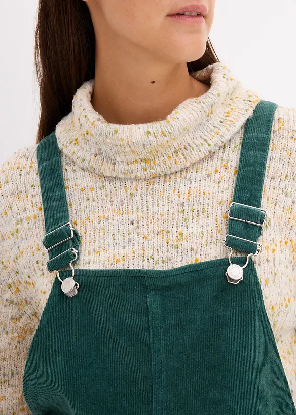 Robe-salopette de grossesse en velours côtelé extensible, bonprix