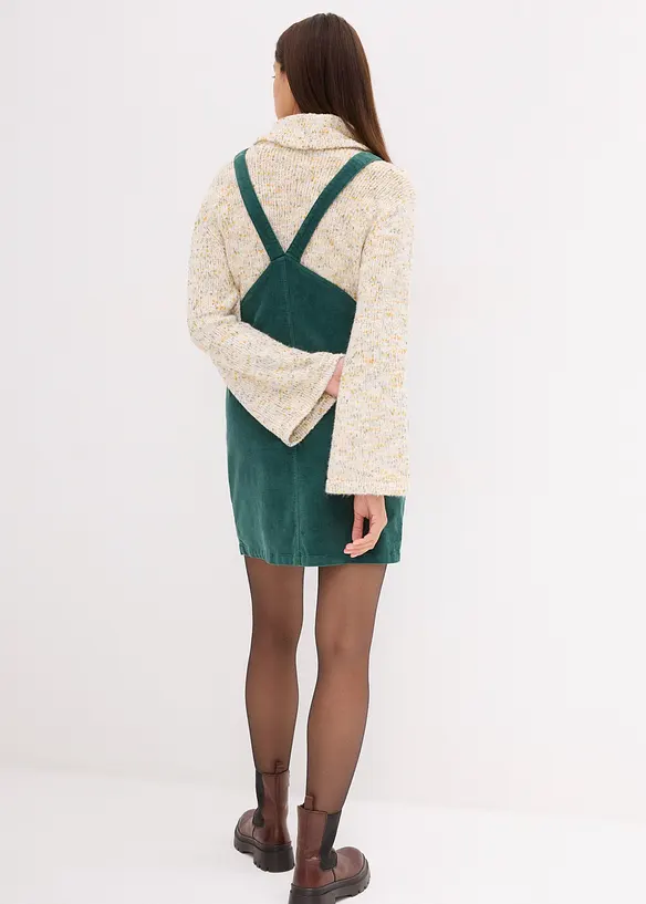 Robe-salopette de grossesse en velours côtelé extensible, bonprix