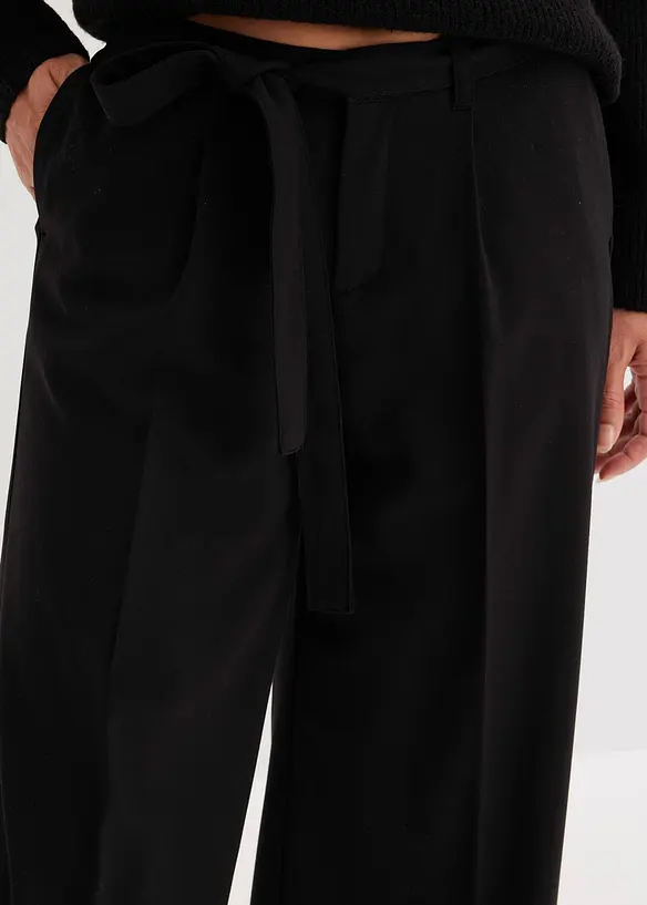 Pantalon à pinces en viscose mélangée, bonprix