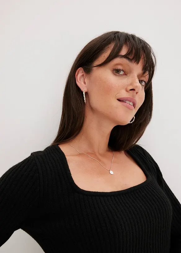 Pull à décolleté carré, bonprix