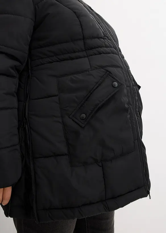 Lot de 2 T-shirts manches longues en coton extensible, bonprix