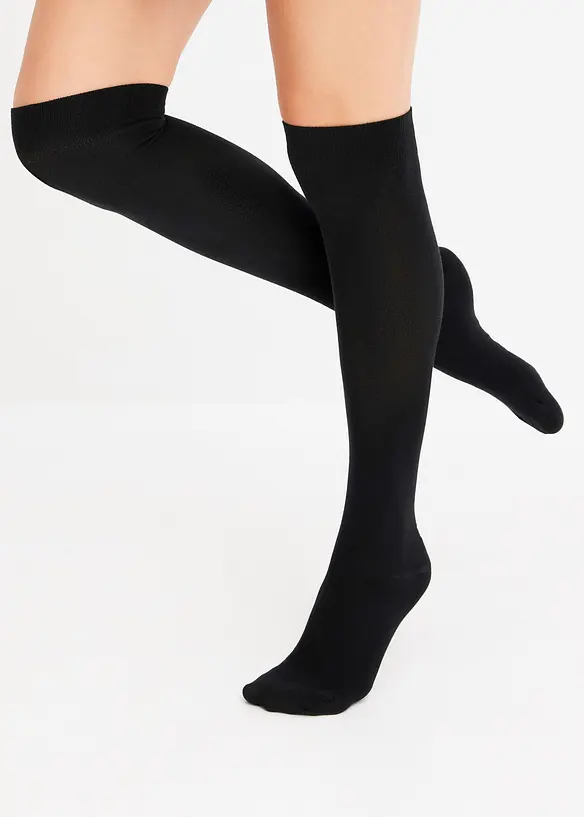 Lot de 3 chaussettes hautes en modal, bonprix