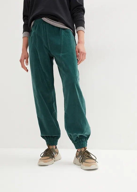 Pantalon en velours côtelé, coton extensible, bonprix