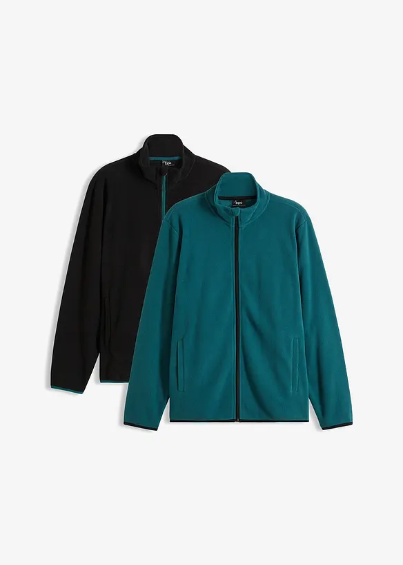 Lot de 2 vestes en polaire, bonprix