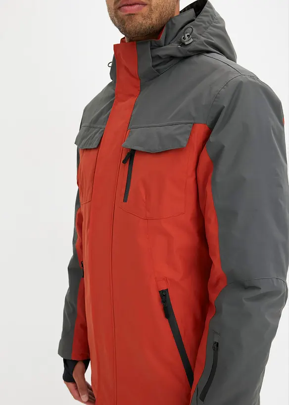 Parka imperméable en matière technique à capuche amovible, bonprix