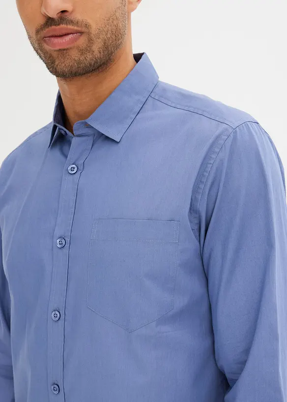 Chemise manches longues 100% coton, bonprix