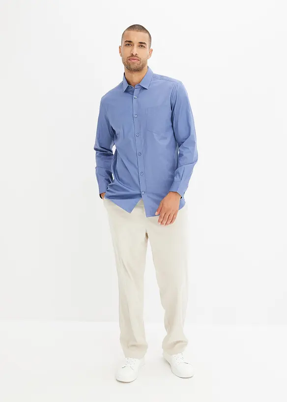 Chemise manches longues 100% coton, bonprix