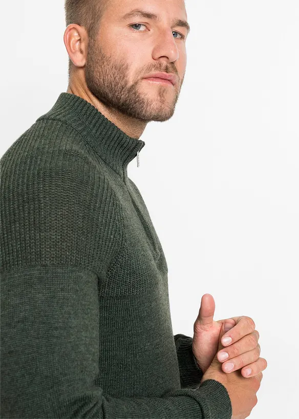 Pull camionneur doux en coton mélangé, bonprix