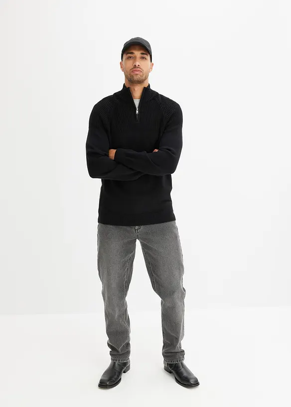 Pull camionneur doux en coton mélangé, bonprix