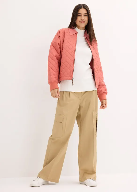 Pull basique en fine maille à col montant, bonprix