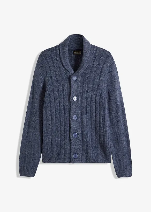 Gilet en maille à motif côtelé, bonprix