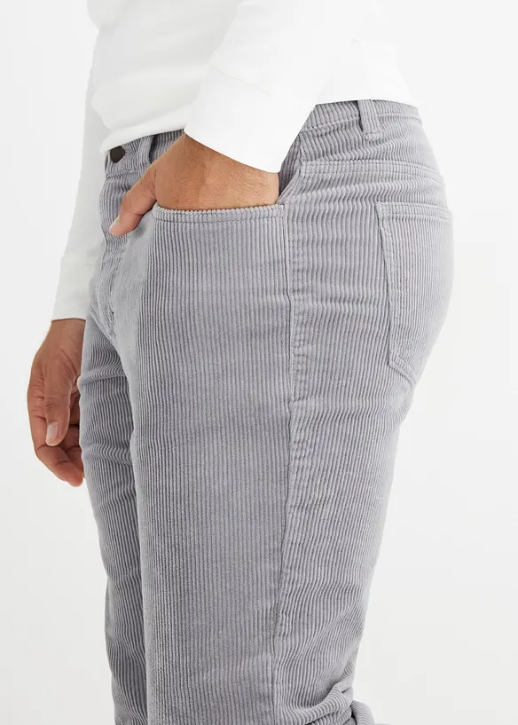 Pantalon en velours côtelé extensible et confortable, Slim, bonprix