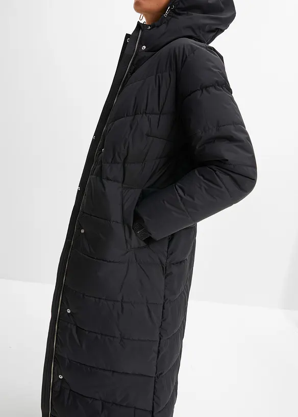 Doudoune longue à capuche, bonprix