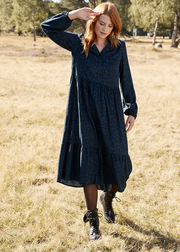 Robe midi en viscose, bonprix