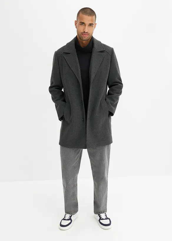 Manteau court avec teneur en laine, bonprix