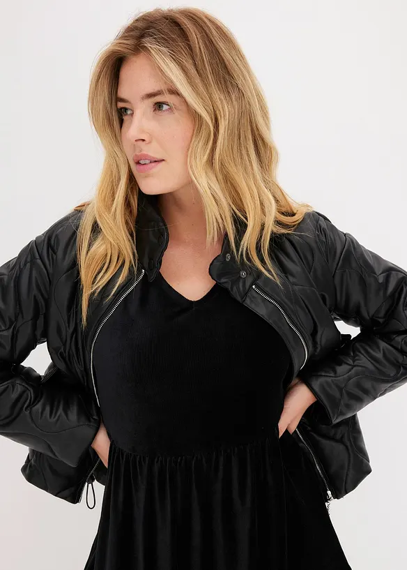 Robe courte en velours extensible, bonprix