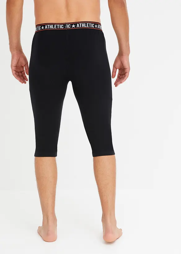 Lot de 2 pantalons sous-vêtements coton longueur 3/4, bonprix