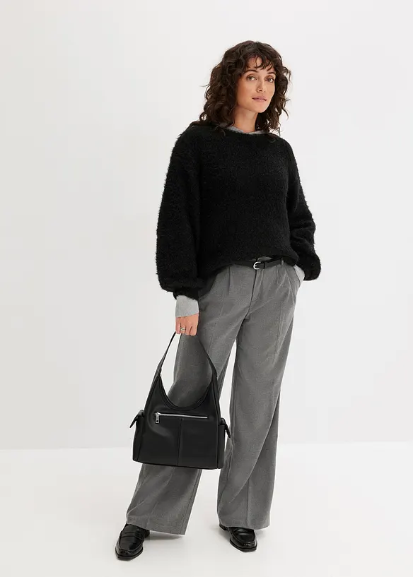 Pull oversize en fil moelleux, bonprix