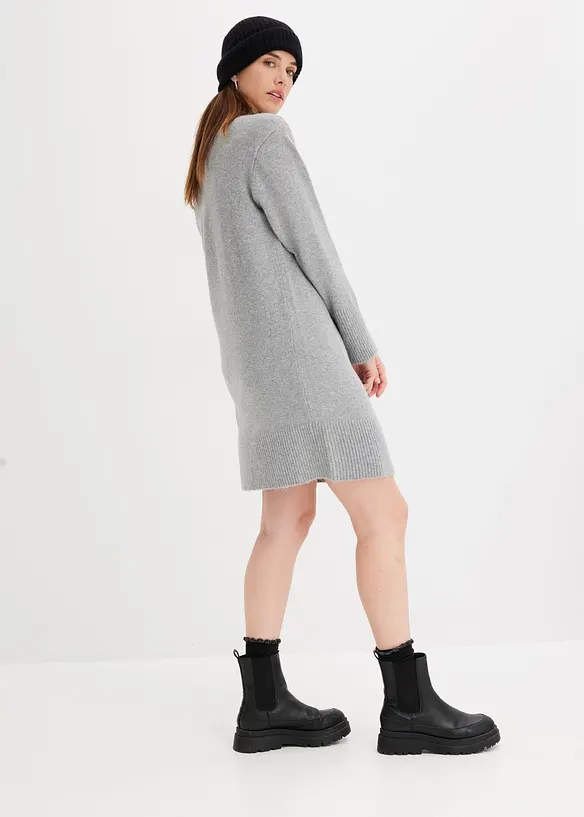 Robe en maille &agrave; col roul&eacute;, bonprix