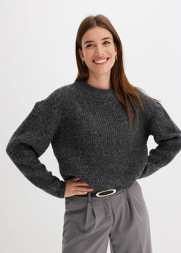 Pull doux en grosse maille, bonprix