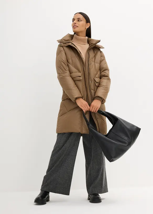 Doudoune longue déperlante, bonprix