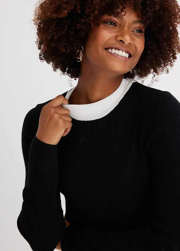 Robe en maille, bonprix