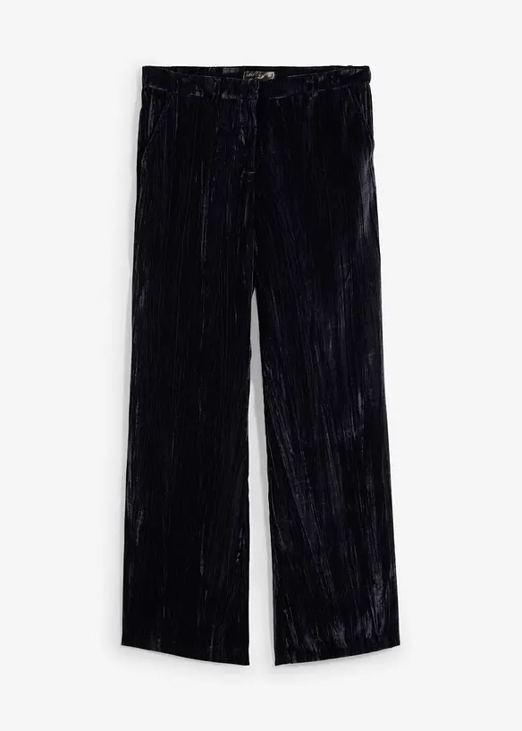 Pantalon d&eacute;contract&eacute; en velours, bonprix
