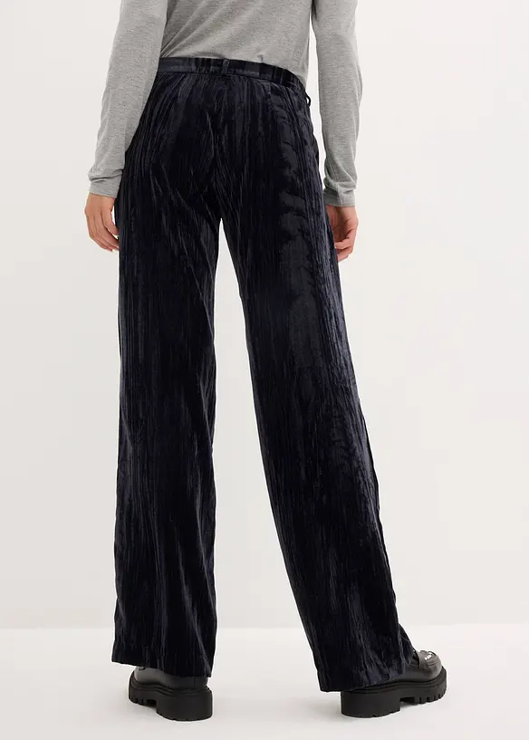 Pantalon d&eacute;contract&eacute; en velours, bonprix