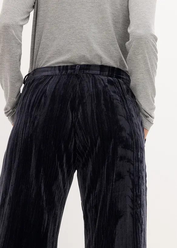 Pantalon d&eacute;contract&eacute; en velours, bonprix