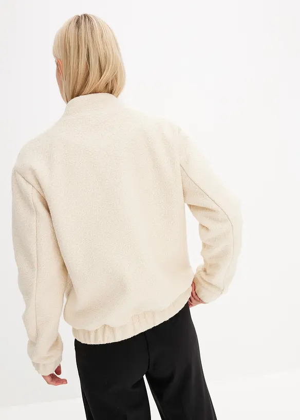 Blouson en maille bouclette douce, bonprix