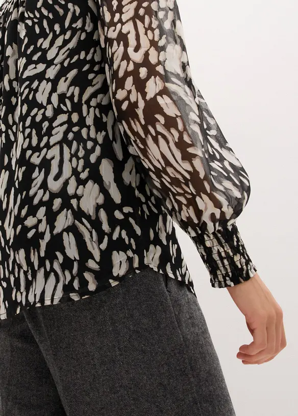 Chemisier &agrave; bordure d&eacute;corative, bonprix